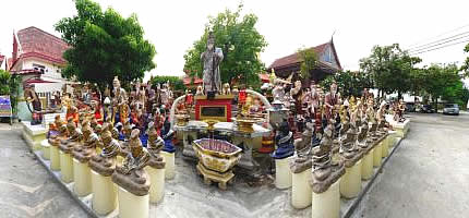 Figurenpark in Wat Bang Phra, bei Bangkok, Thailand