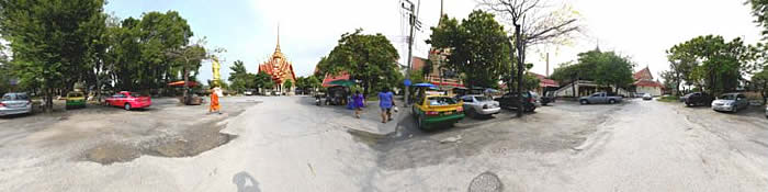 Tempelanlage Wat Bang Phra in Thailand