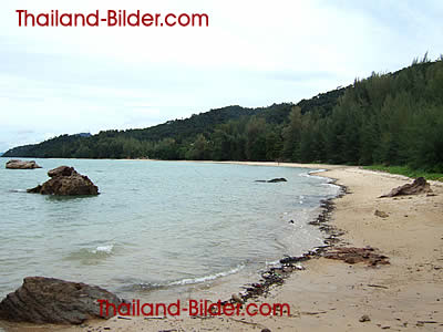 Ein einsamer Strand bei Krabi